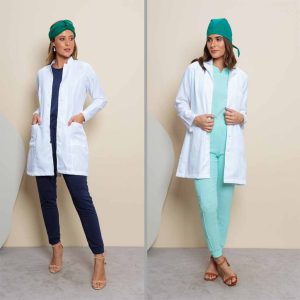 Jaleco branco feminino para venda